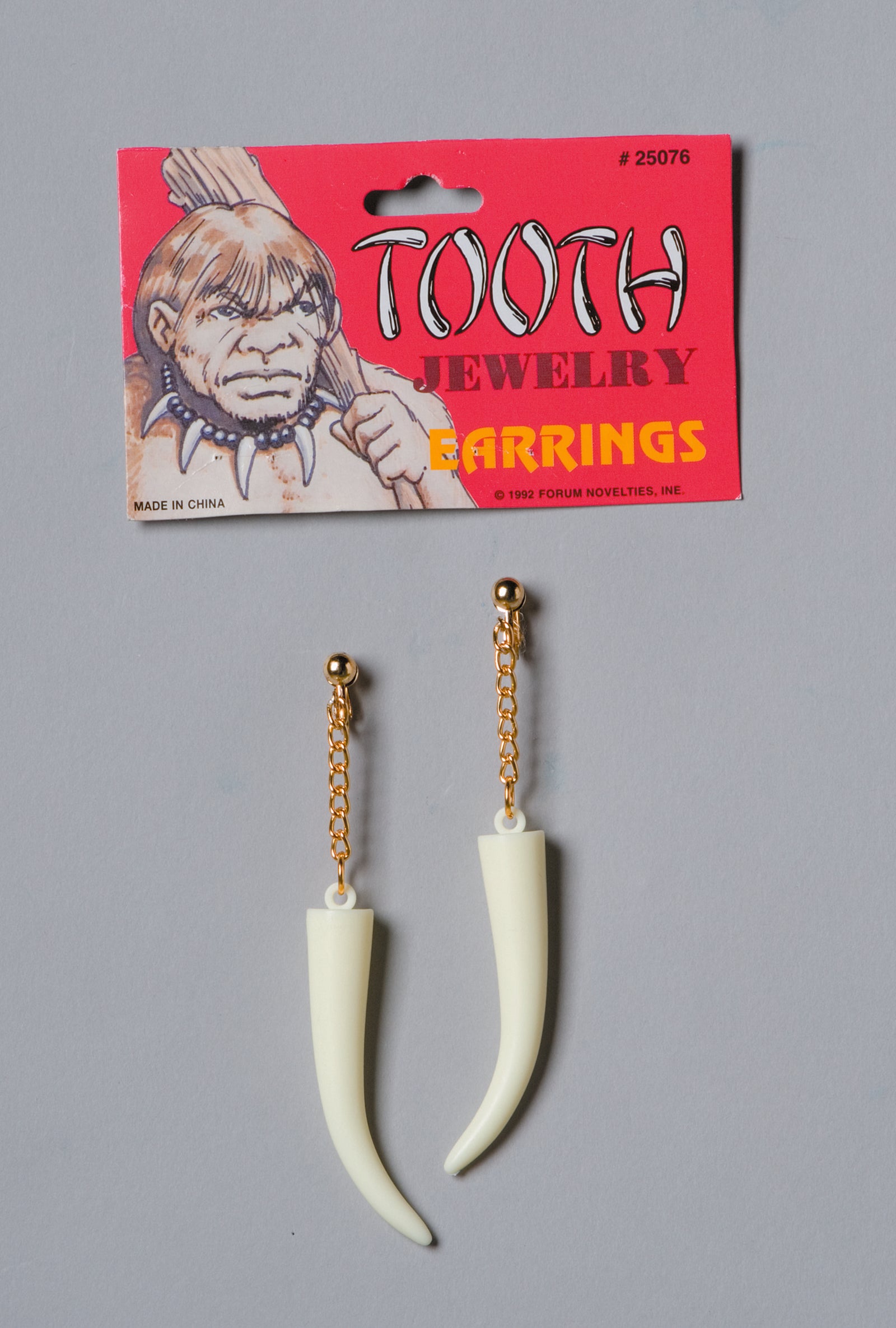Sabre Tooth Earrings - Adult