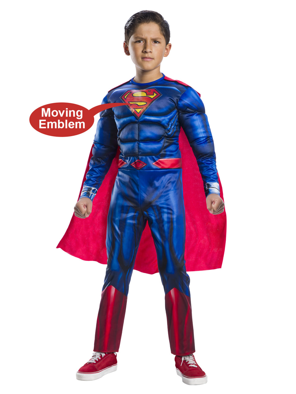 Superman Deluxe Costume With Lenticular, Child