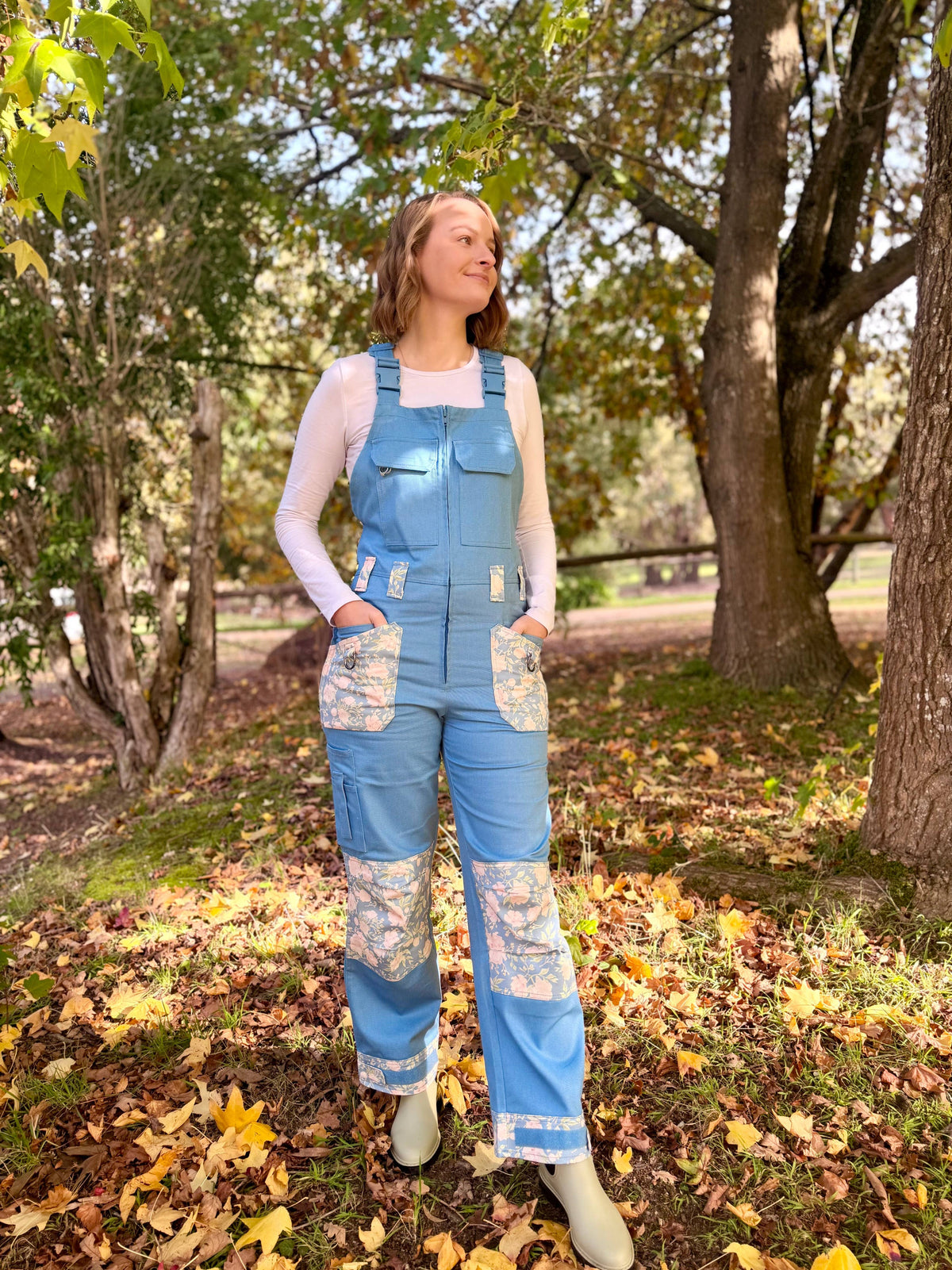 Lickity Split - Peony Drop Dungarees: 10