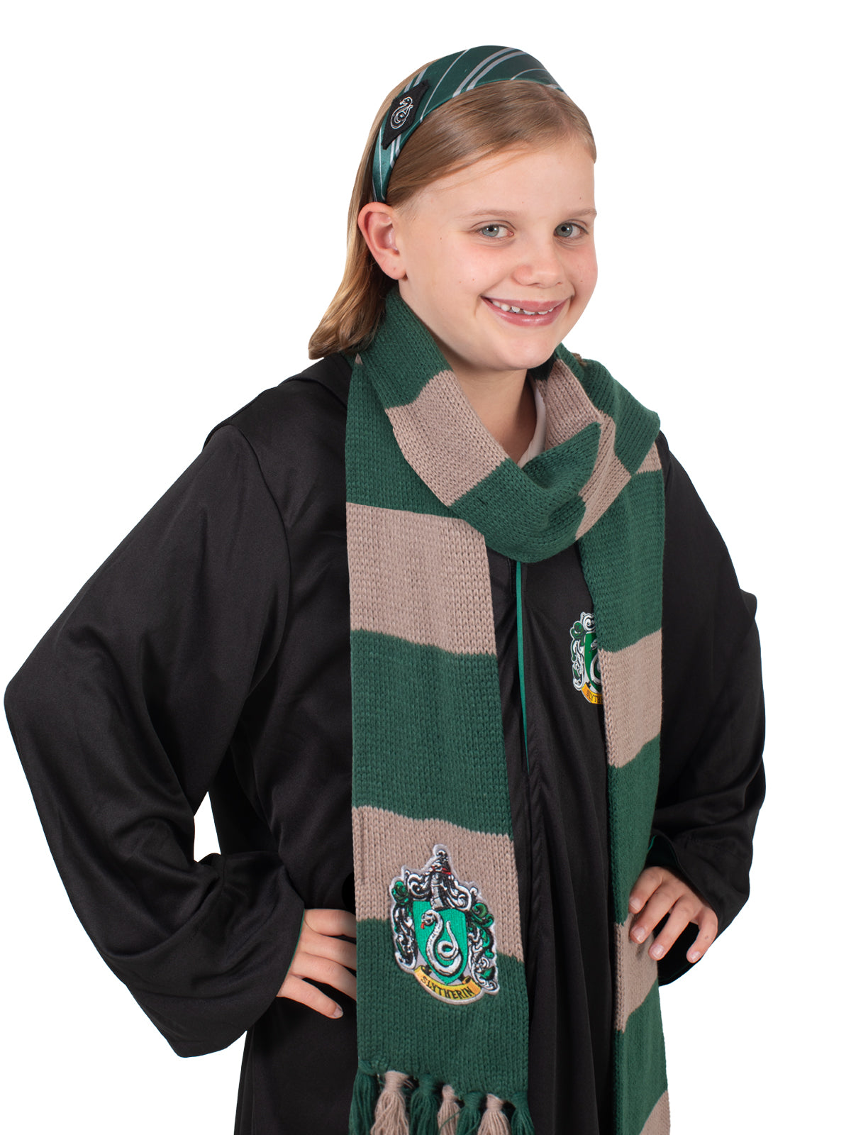 Slytherin Headband And Scarf Set