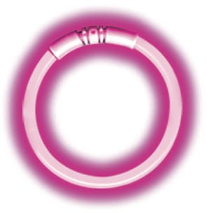 Glow -In -The -Dark 8" Pink Bracelet  - Pack Of 50