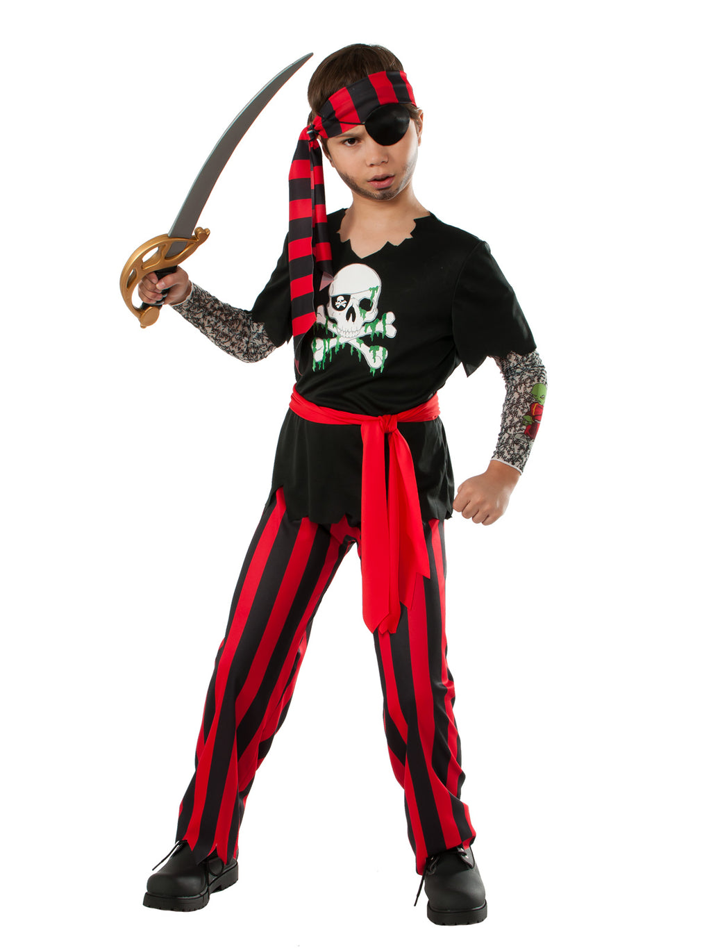 Tattooed Pirate Costume, Child