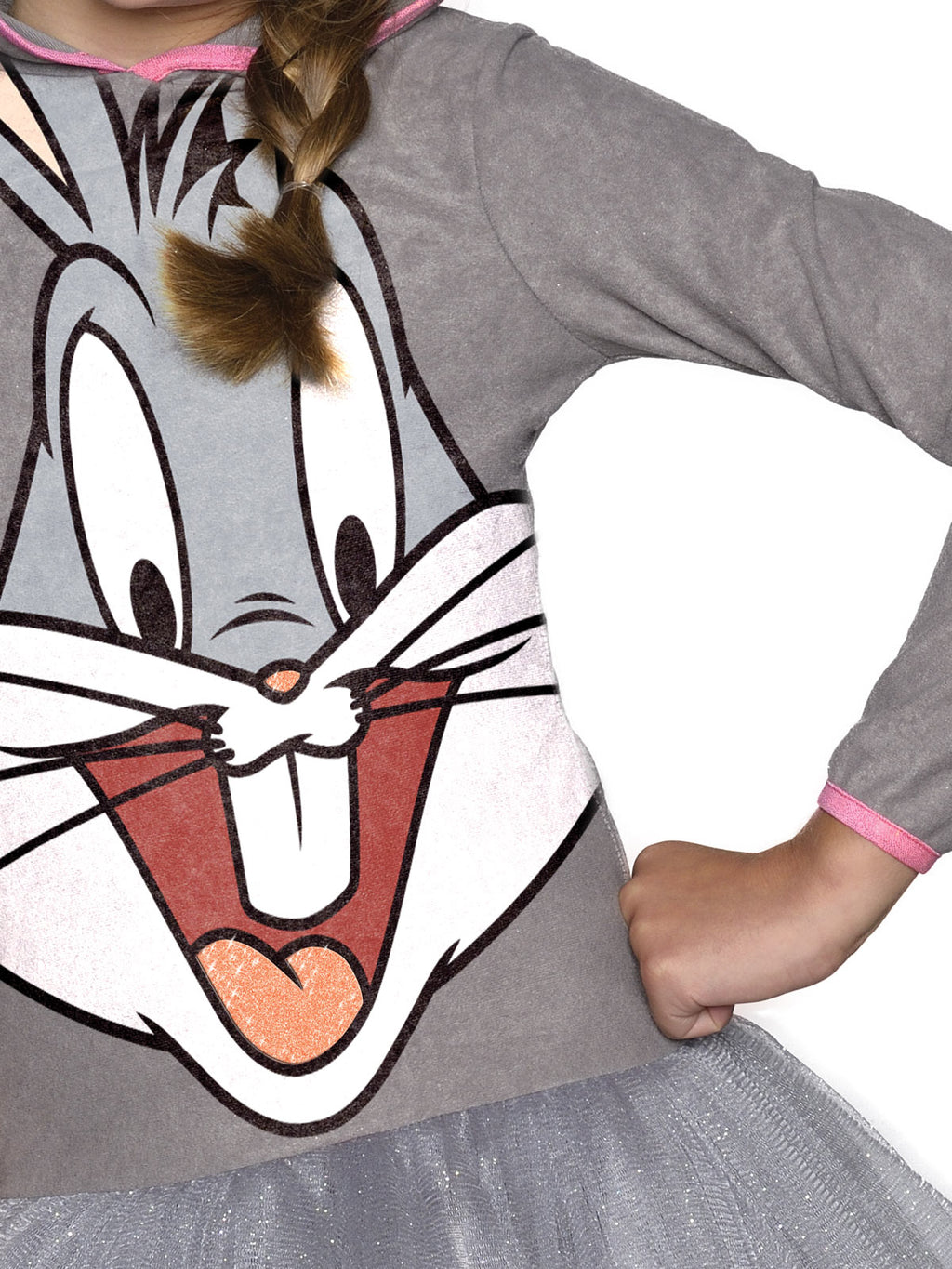 Bugs Bunny Girls Hooded Costume, Child