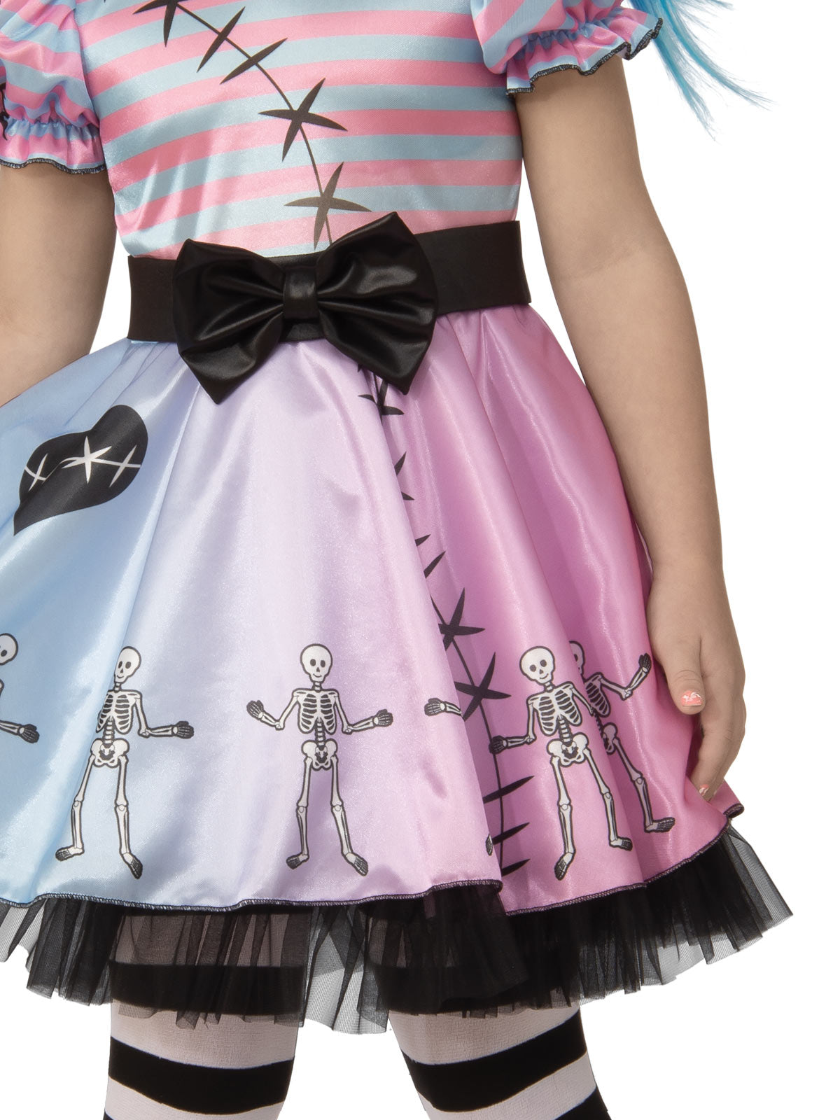 Little Blue Skelly Girl Costume, Child