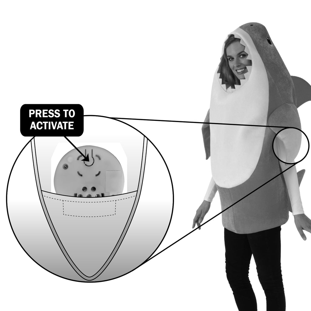Daddy Shark Deluxe Blue Costume, Adult
