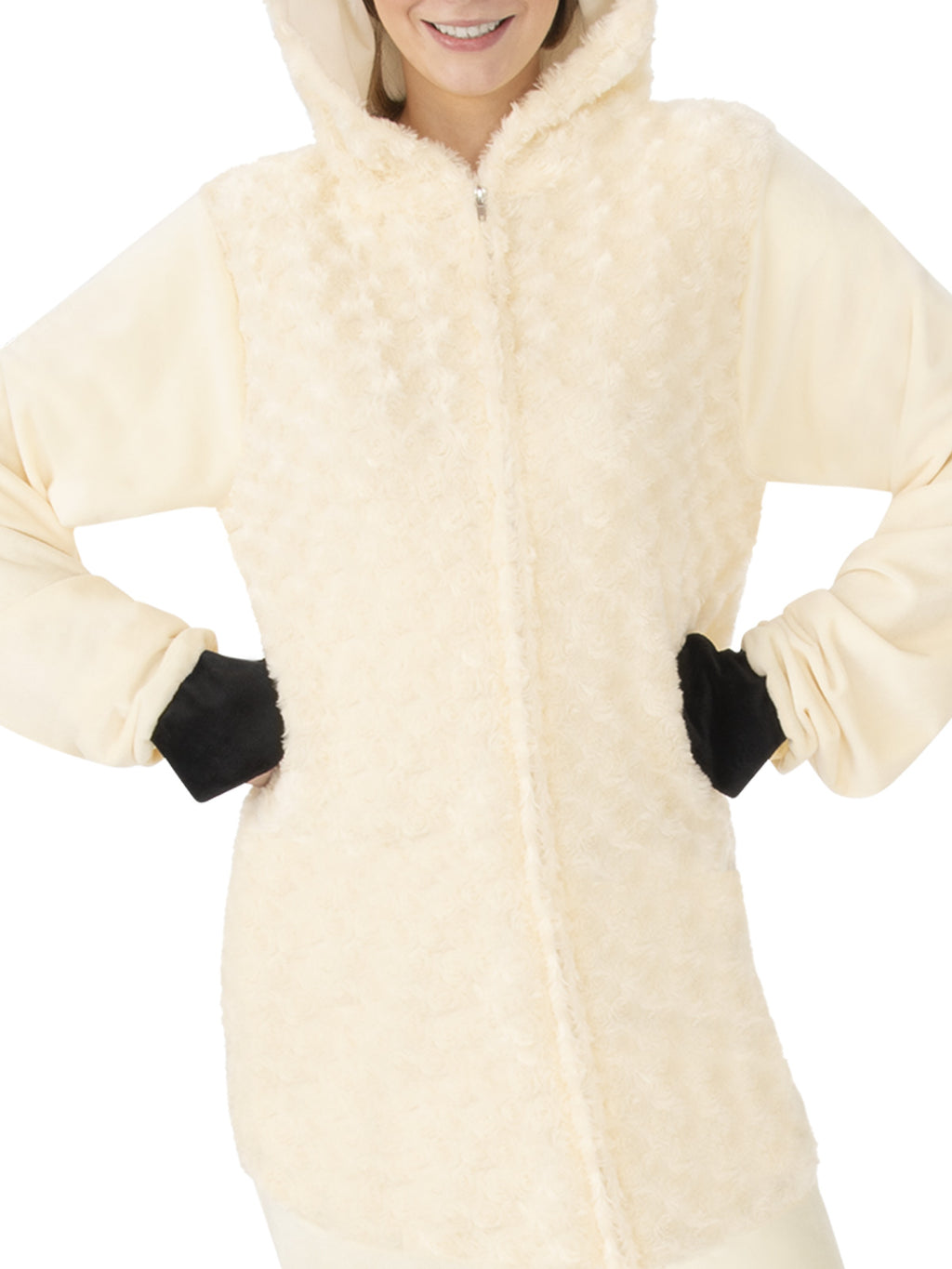 Llama Hooded Onesie Costume, Adult