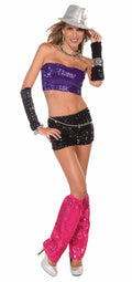 Tube Top Purple Sequin - Adult