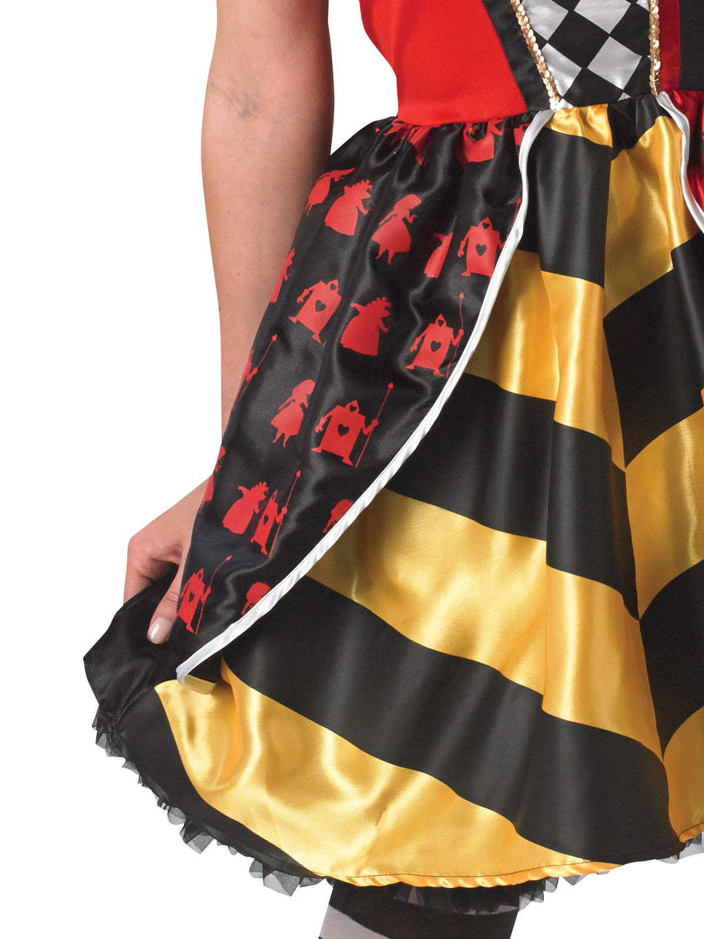 Red Queen Of Hearts Deluxe Costume, Adult