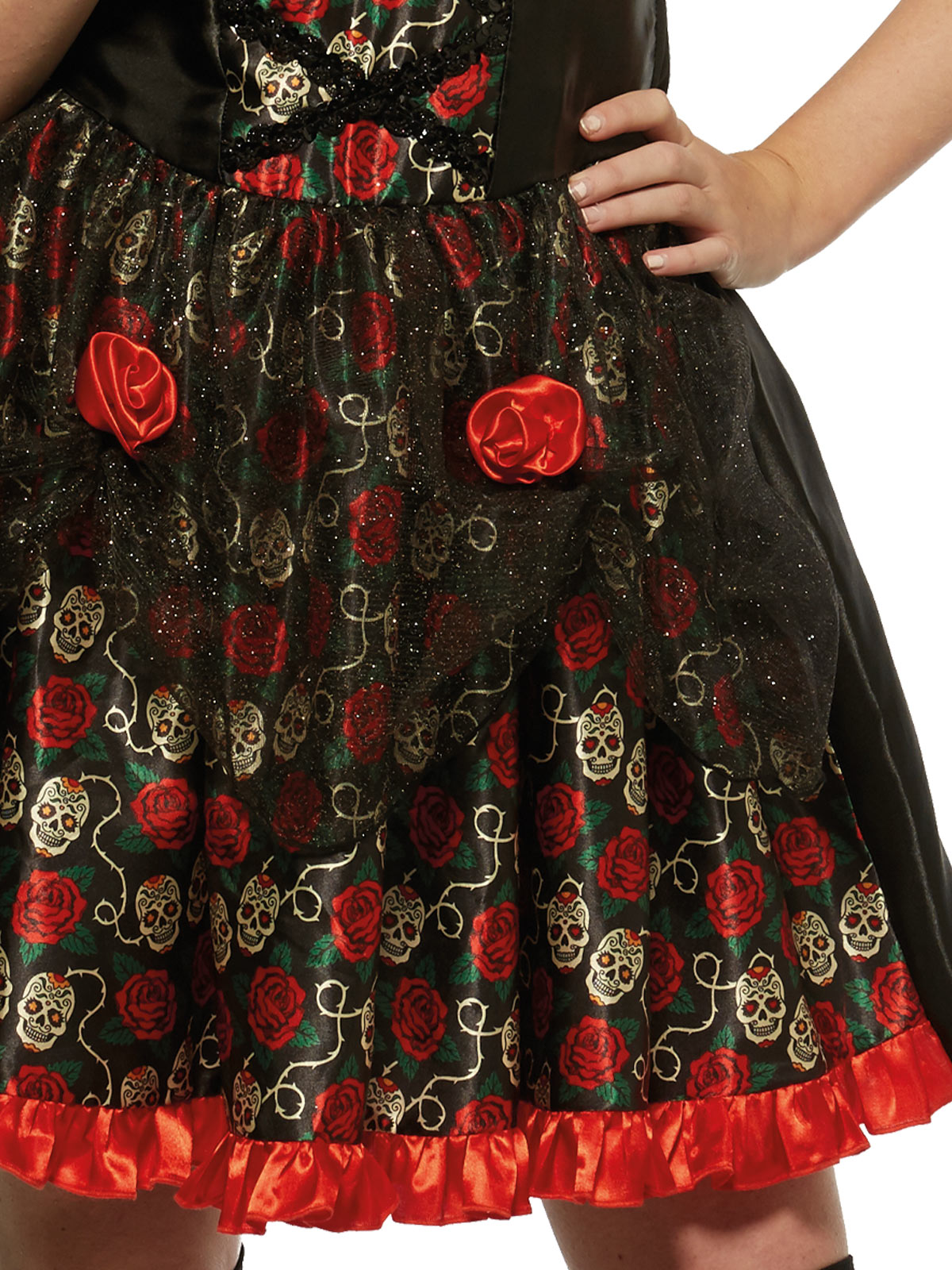 Red Rose Day Of The Dead Costume, Adult