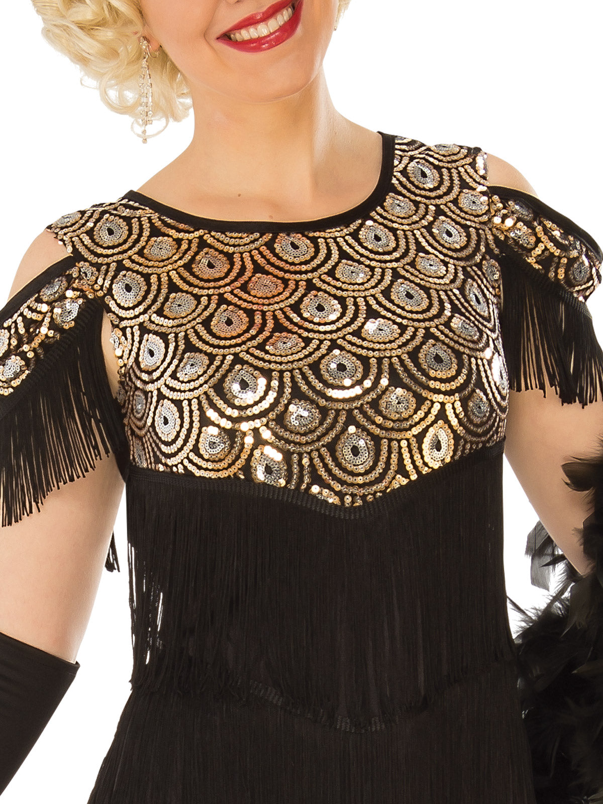 Gold Flapper Costume, Adult