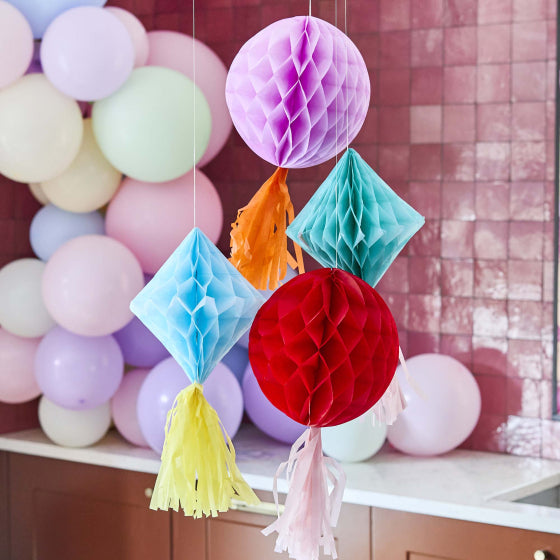 Hootyballoo Bright Banquet Tassel Honeycombs