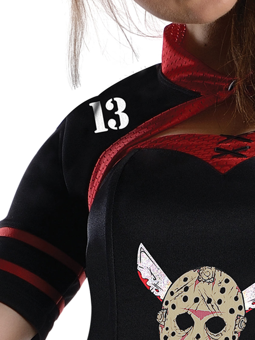 Jason Cheerleader Secret Wishes Corset Costume, Adult