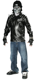 Metal Skull Biker Costume, Child