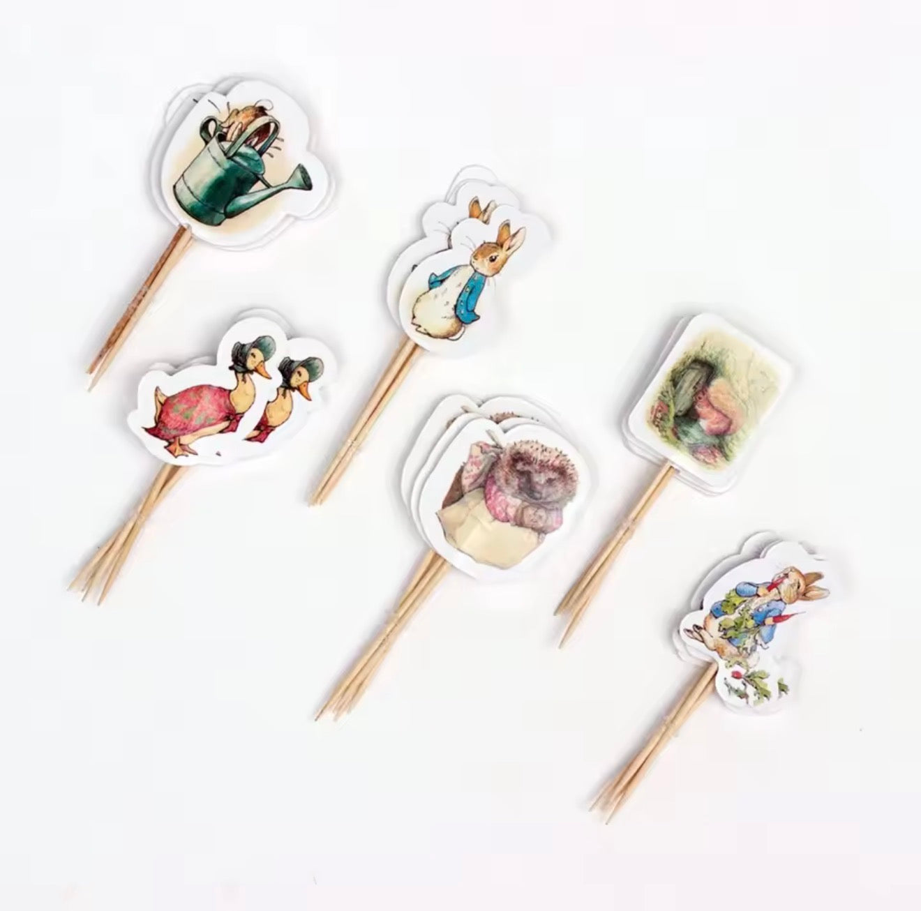 24 Peter Rabbit Cupcake Toppers