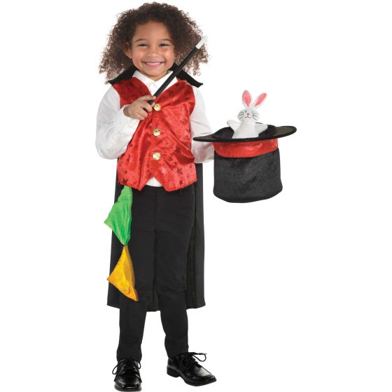 Magician Costume and Magic Kit 4-6 Years