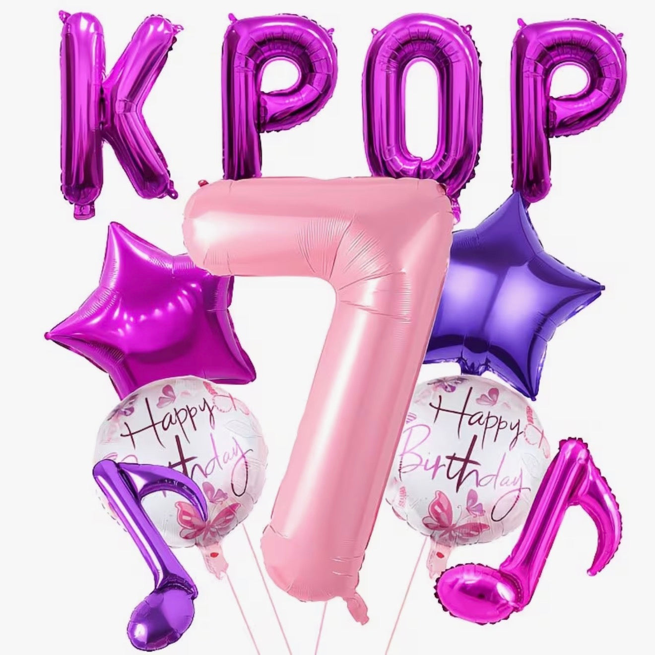 K-Pop Party Balloon Bouquet Number 7