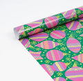 Modern Pink Christmas Ornaments Wrapping Paper Roll