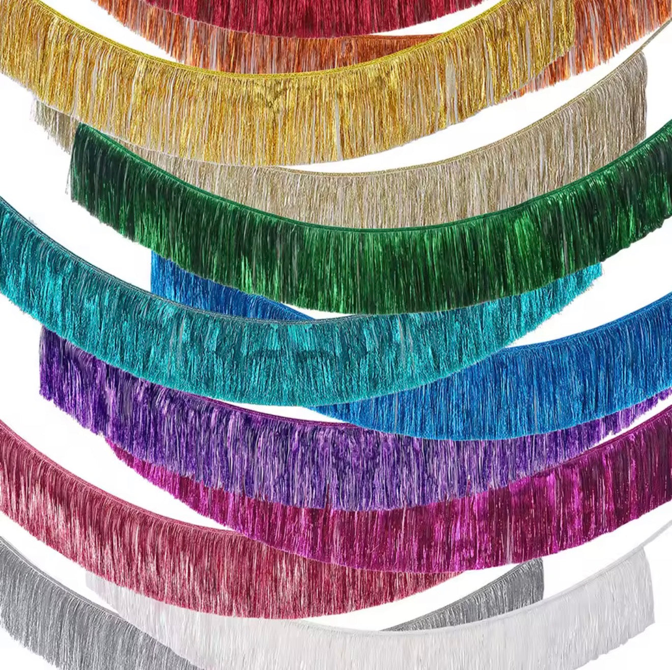 Tinsel Fringe Garland 1.5m