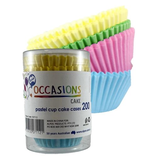 Cup Cake Cases Pastel Pack of 200