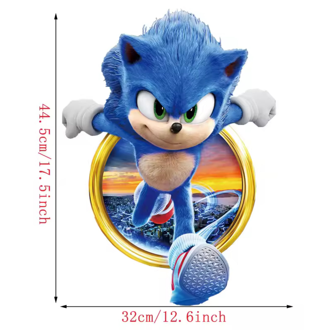 Sonic the Hedgehog Wall Decal