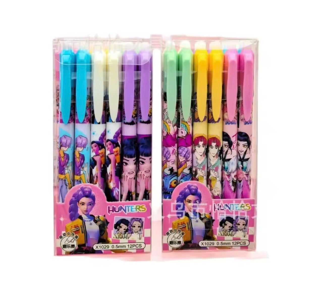 K Pop Demon Hunters Erasable Pens 0.5mm (12 pack)