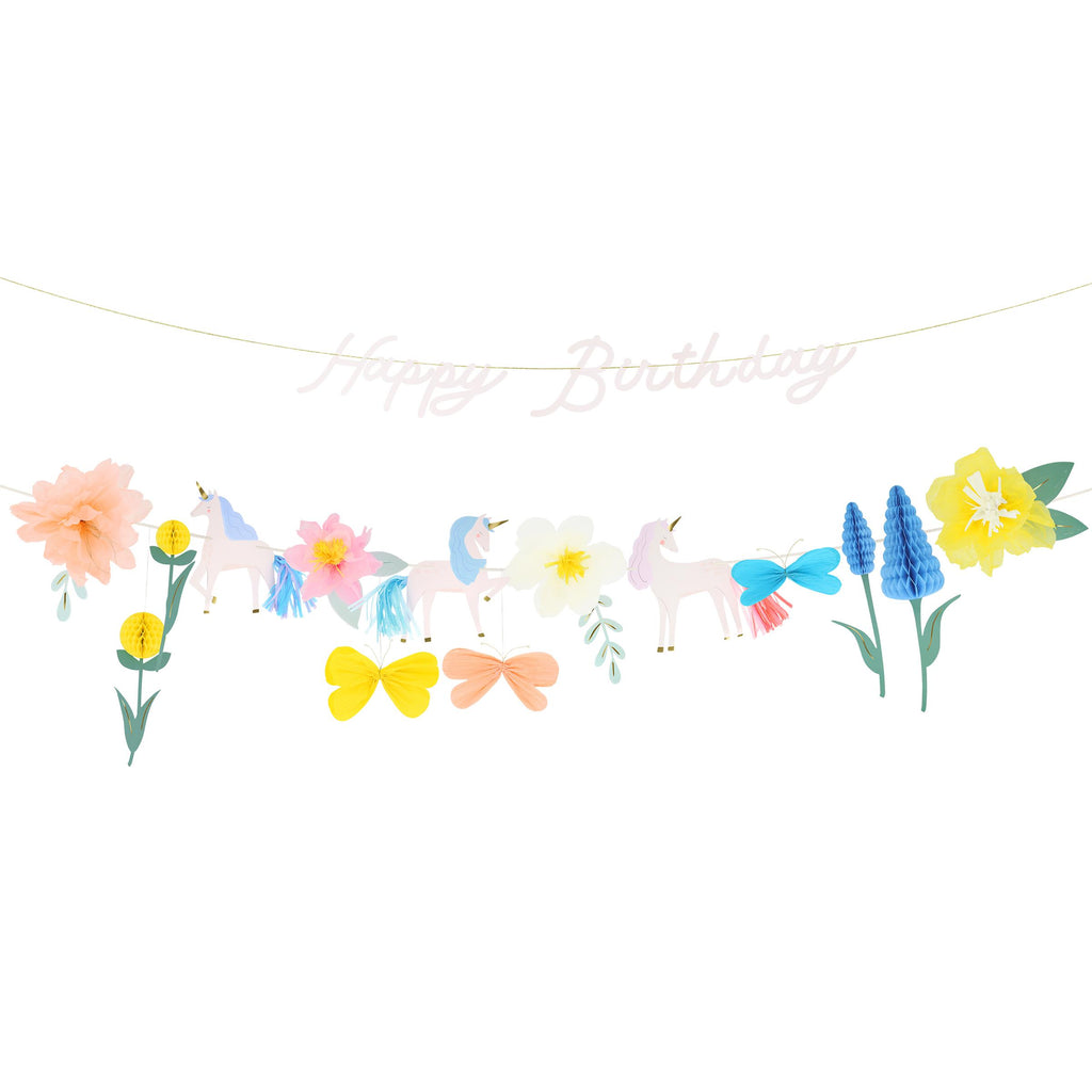 Meri Meri Meadow Unicorns Garland (Single Item)