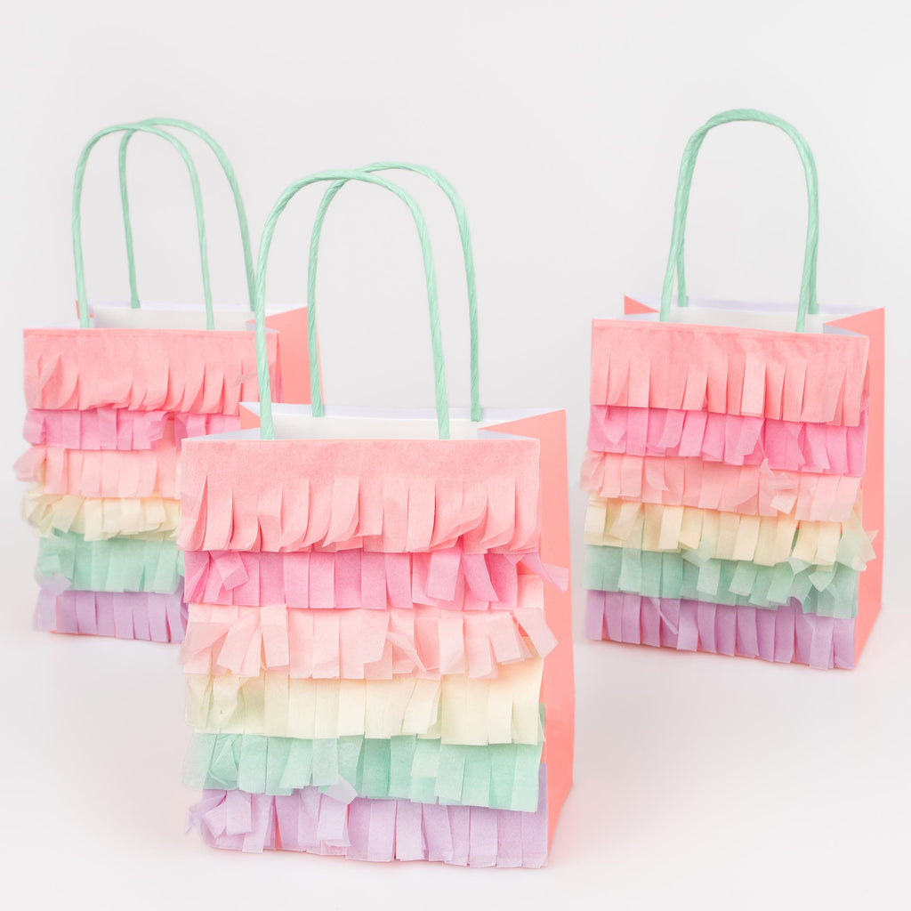 Meri Meri Meadow Unicorns Fringe Party Bags (Pack of 8)