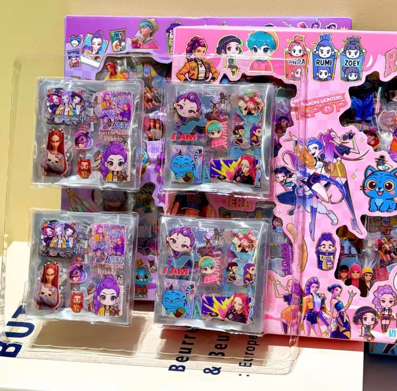 K Pop Demon Hunters Cartoon Animé Stickers Box
