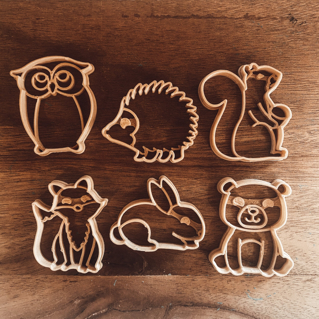 Kinfolk pantry eco cutter set, mini woodland animals, great for sustainable lolly bags 