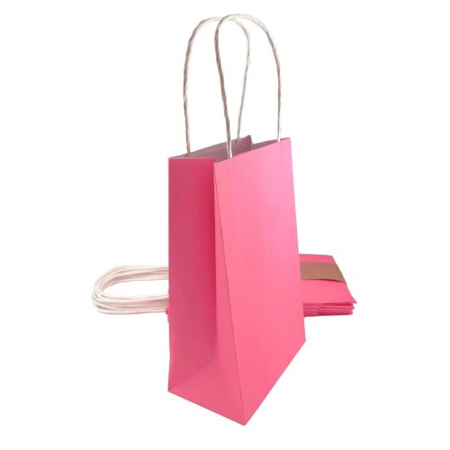 Pink Eco Party Bag Paper (Pack of 5)