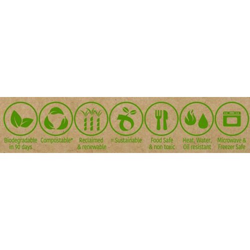 Pink Sugarcane Lunch Plates 18cm Coloured Pack of 10
