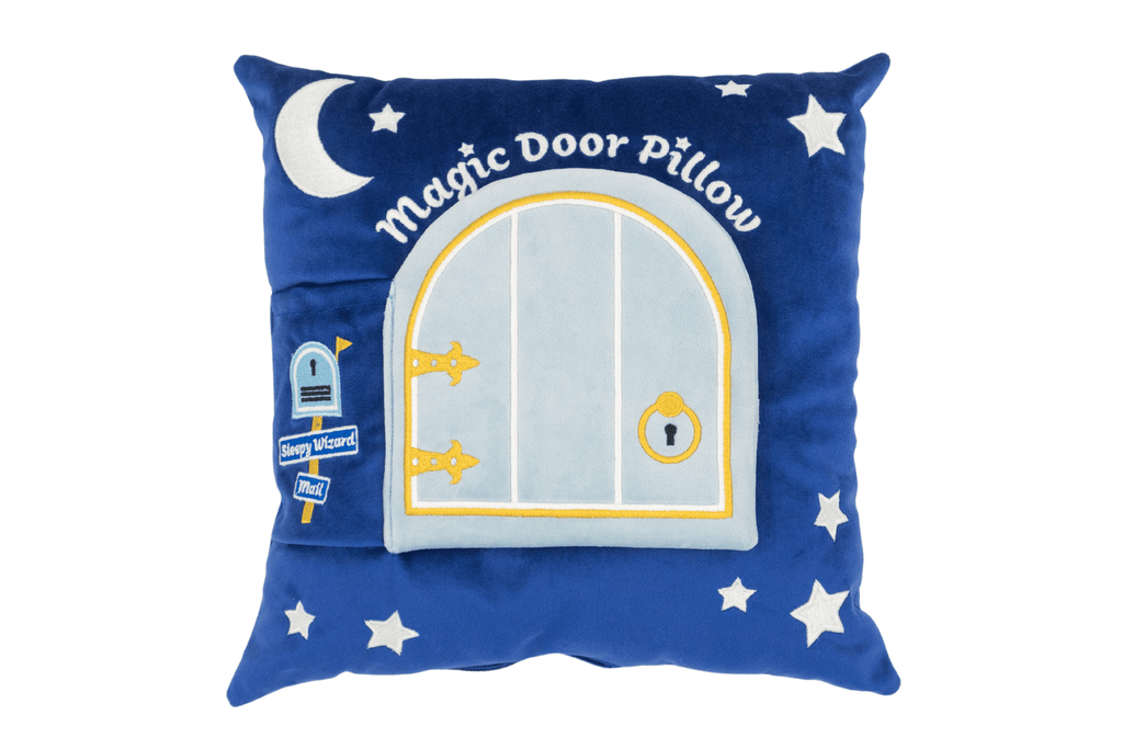 Blue magic door pillow, gift ideas for boys, presents for four year old boys 
