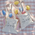 Hop Hop Hooray Easter Canvas Tote Bag with Bunny Ears by Ginger Ray