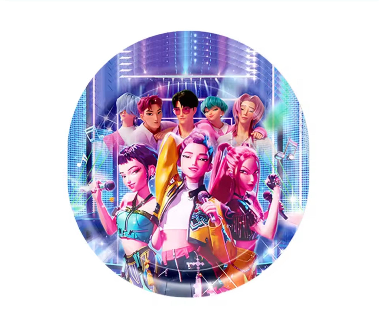 10 K-Pop Demon Hunters Paper Plates